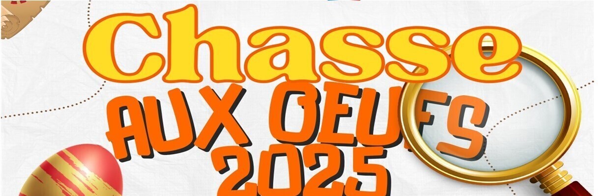 Bannière chasse aux oeufs