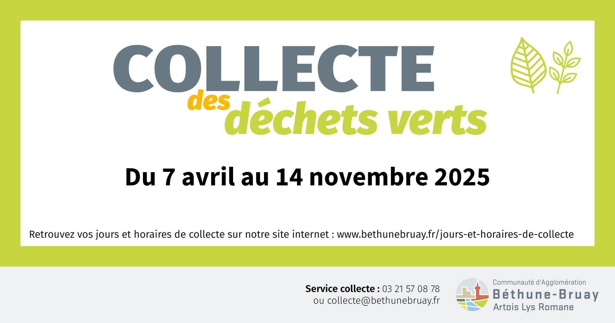 Déchets verts 2025