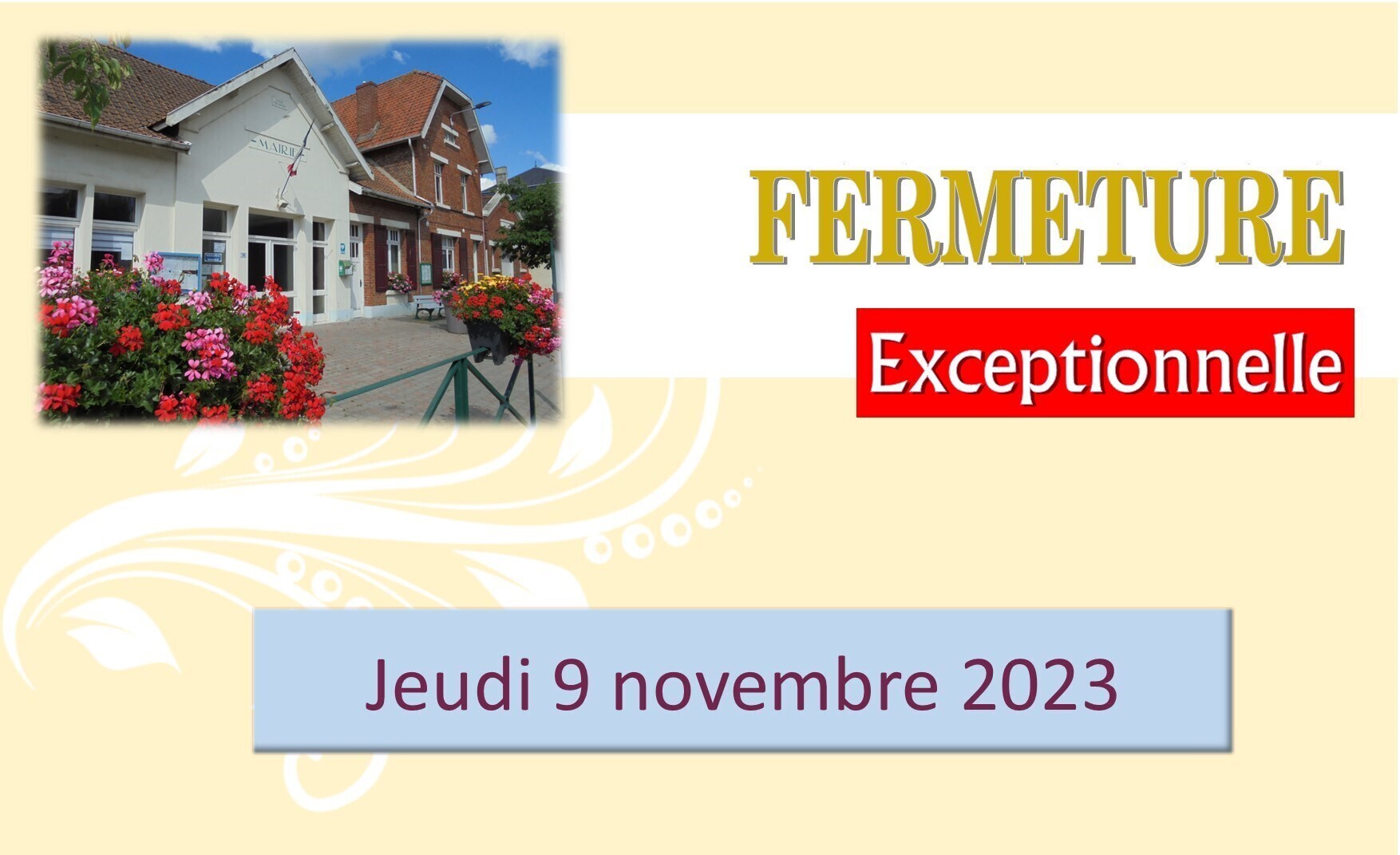 Fermeture mairie
