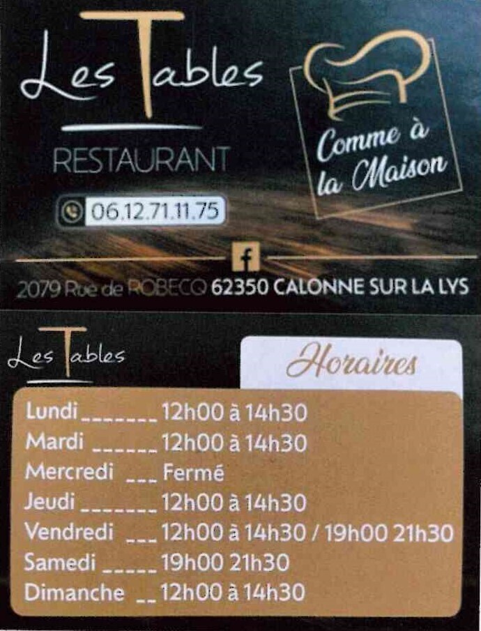 Les tables