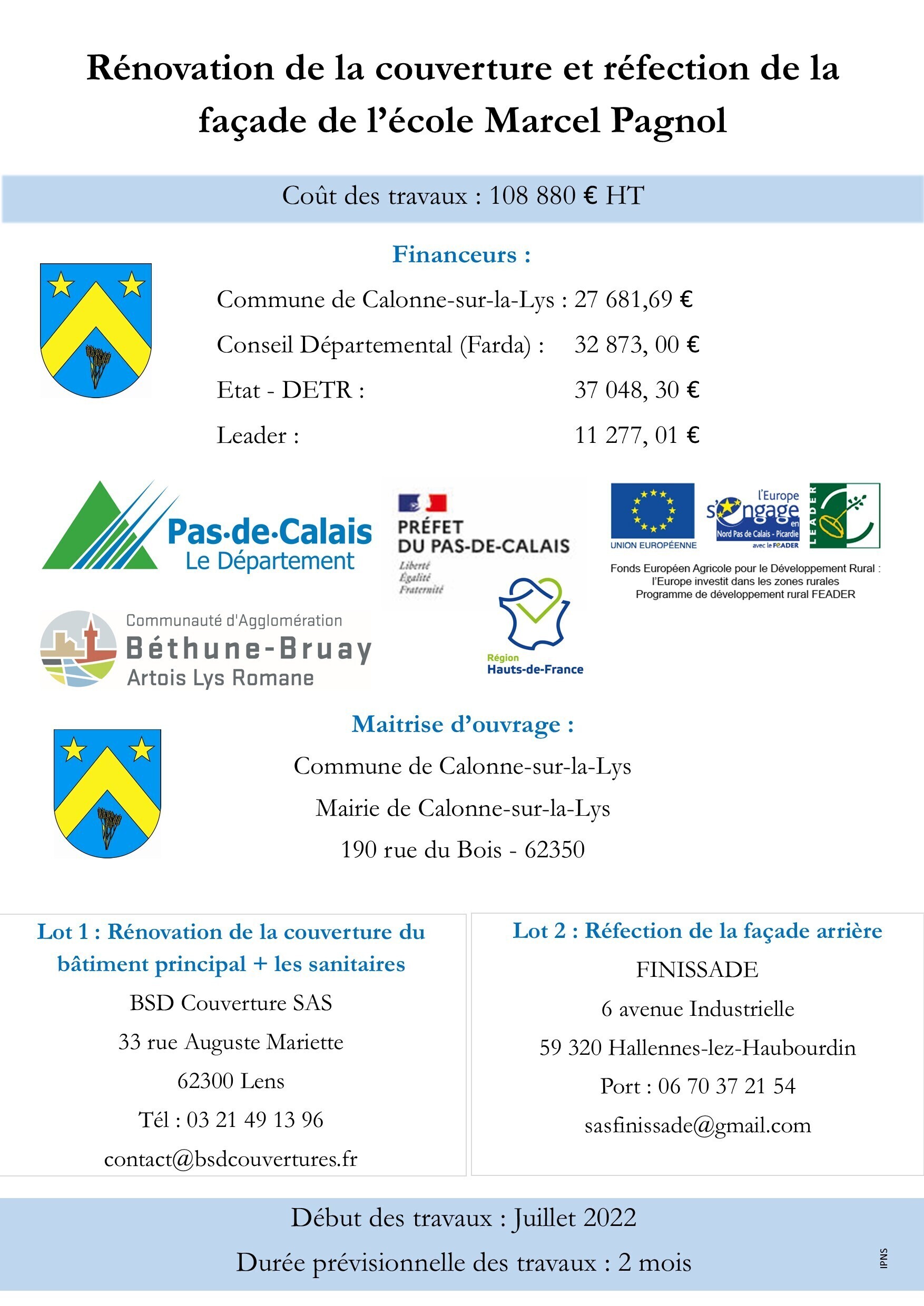 Subventions école