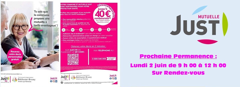 Bannière Mutuelle Just