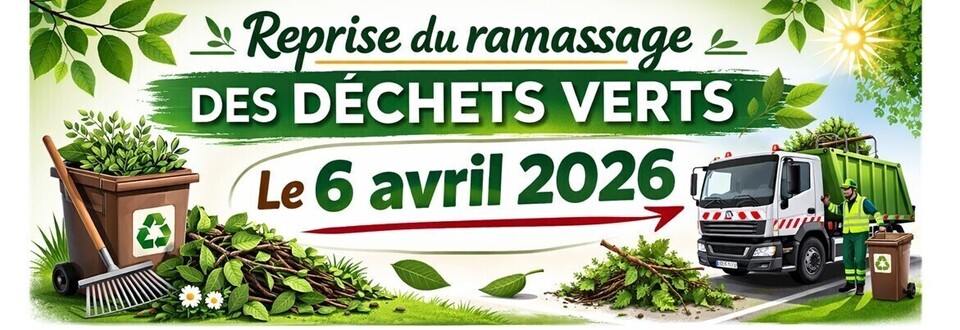 Reprise ramassage déchets verts